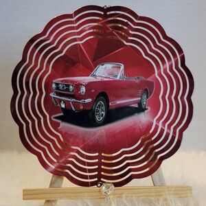 Red Mustang Wind Spinner